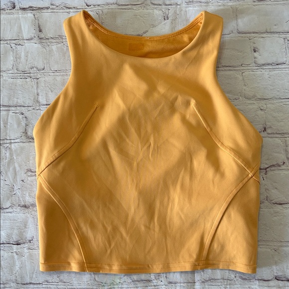 Lululemon Wunder Train Racerback Tank Built-in Bra Size 4 Small Mango Dream - Picture 2 of 7